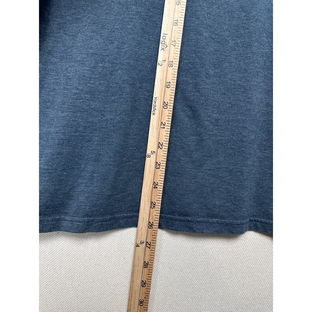 Hurley Long Sleeve T-Shirt Blue Logo Graphic Sz M Fishing Water Sports Casual - Picture 6 of 11